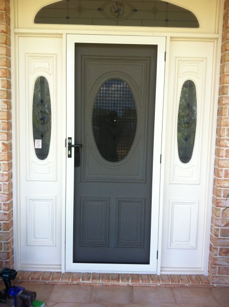 ForceField security hinge door on front entry door