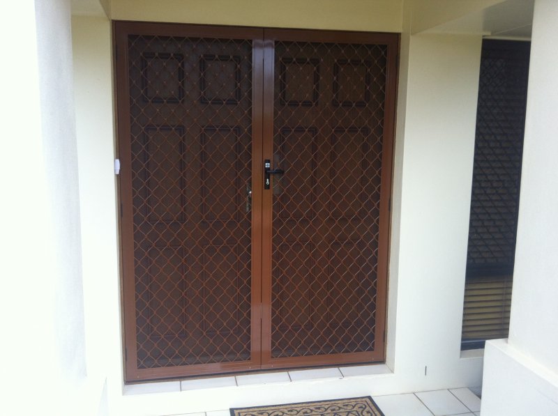 Welded Diamond French security Doors